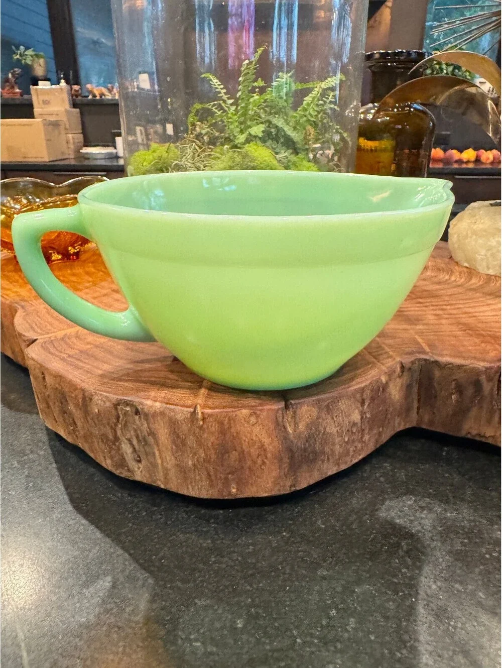 Vintage 1950s Fire-King Jadeite Batter Bowl